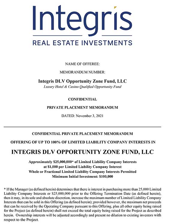 01-Integris-DLV-Opportunity-Zone-Fund-LLC---Private-Placement-Memorandum-w-supp-1-3-1